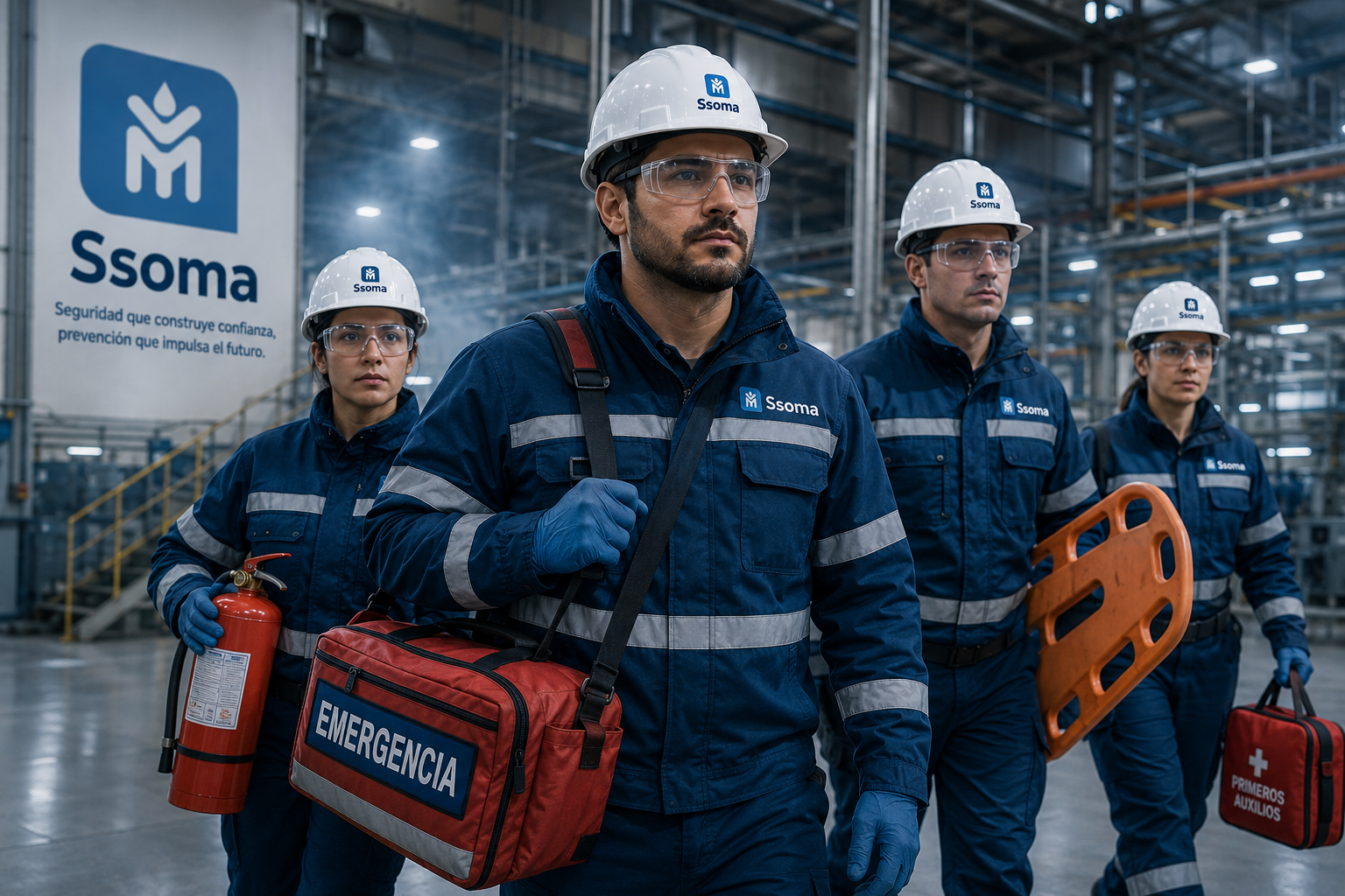Brigadas de emergencia SSOMA equipadas